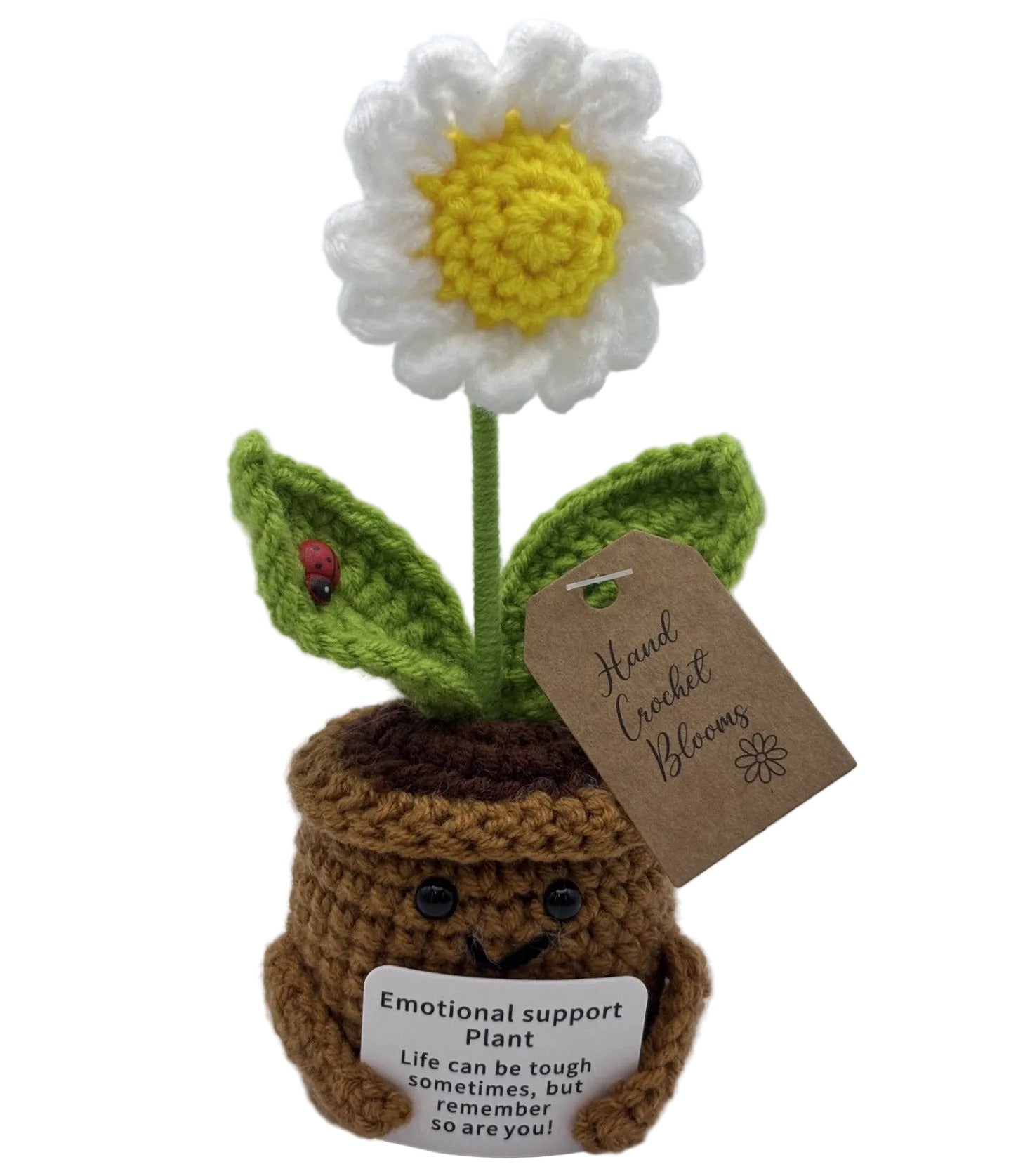 Crochet Blooms Smiley Pot - Daisy