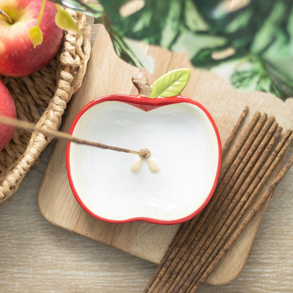 Apple Incense Stick Holder