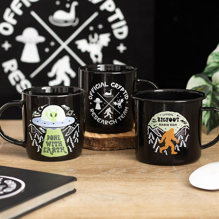 Bigfoot Search Team Enamel Mug