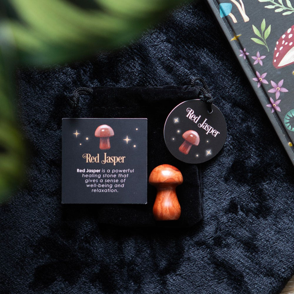 Red Jasper Crystal Mushroom