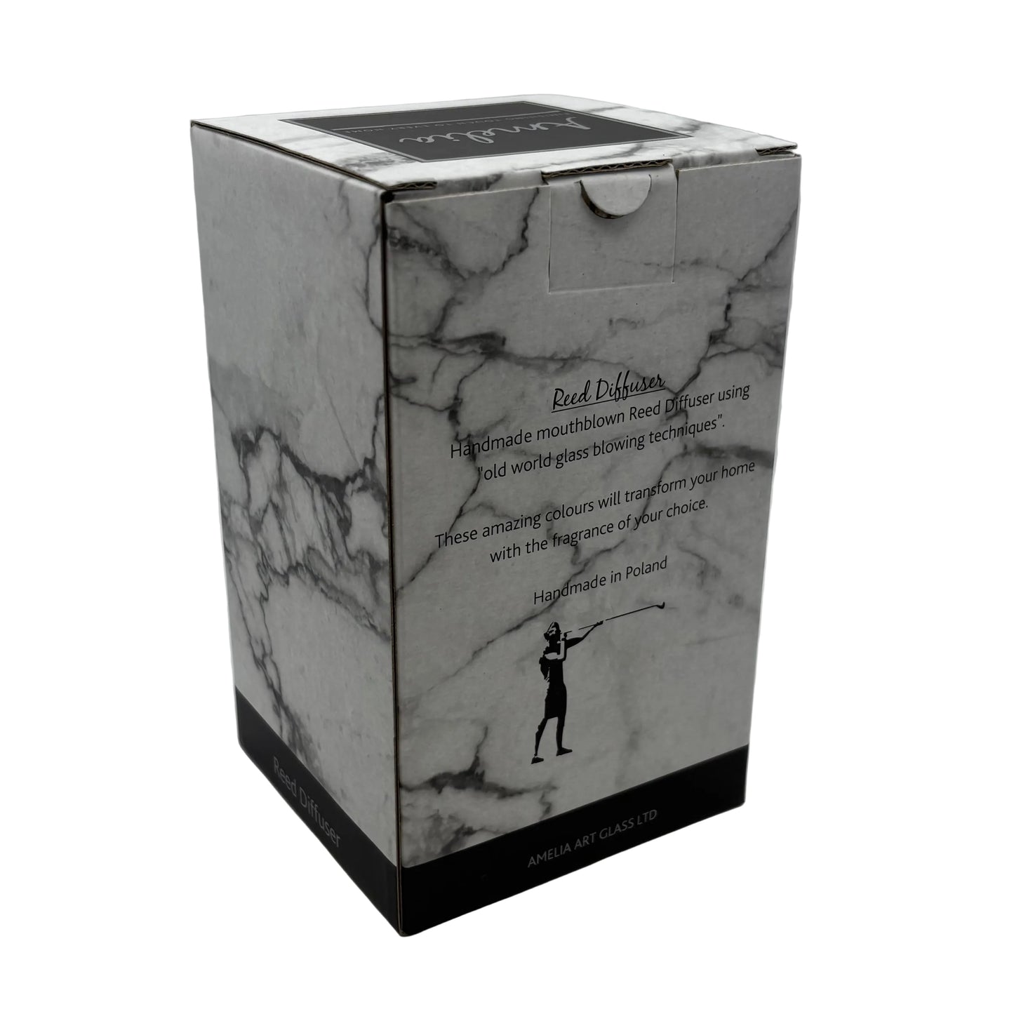 Glass Cylinder Reed Diffuser - Champagne & White