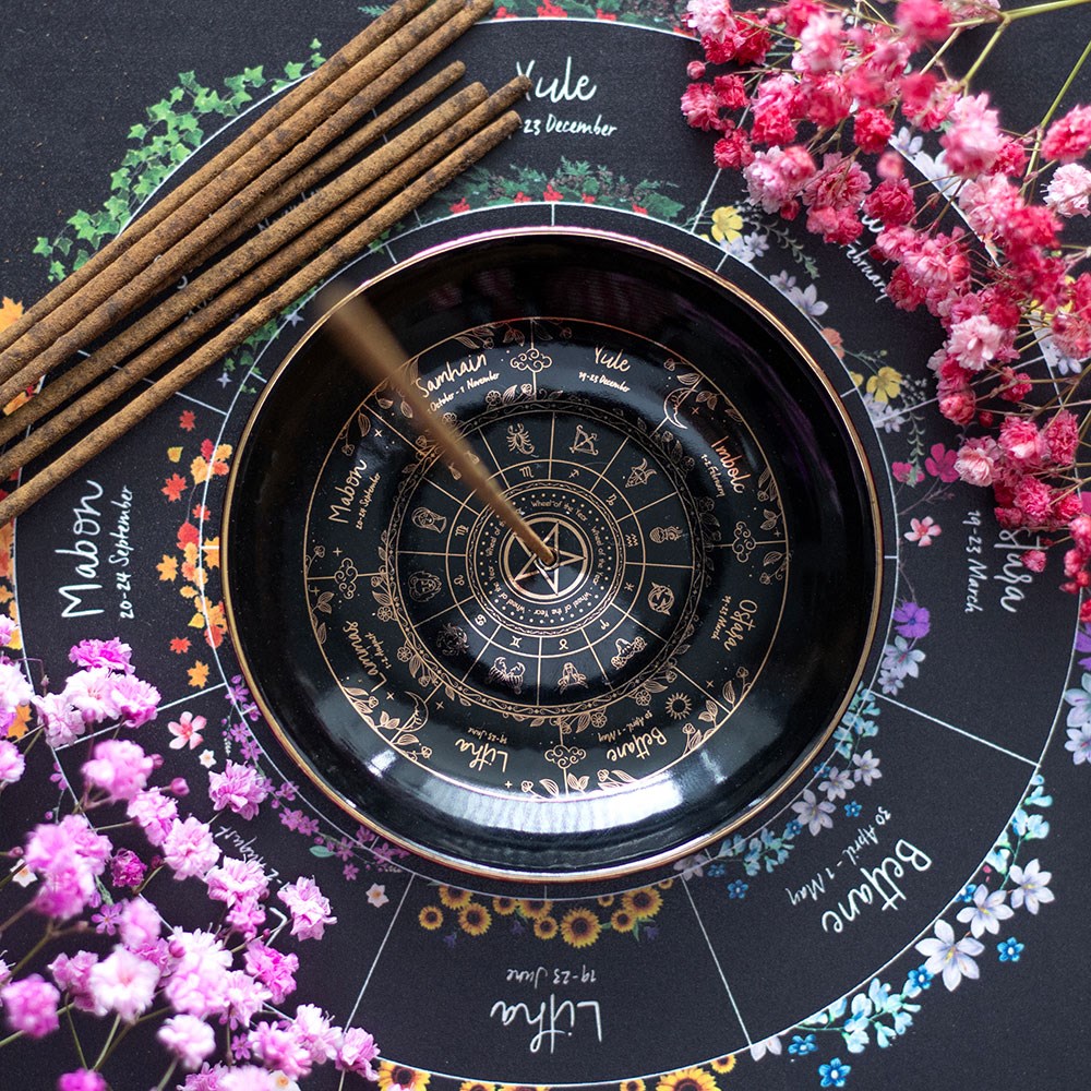 Wheel of the Year Incense Stick Holder