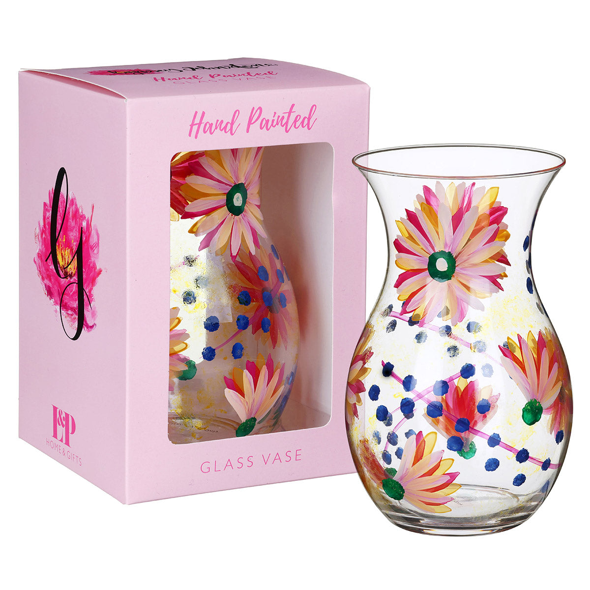 Hand Painted Vase - Summer Daisies