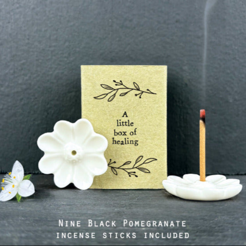 Matchbox Porcelain Mini Incense Stick Holder - Healing