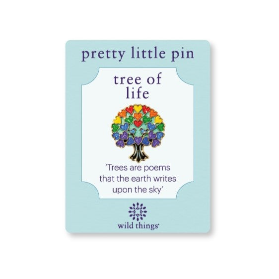 Tree of Life Pin - Rainbow