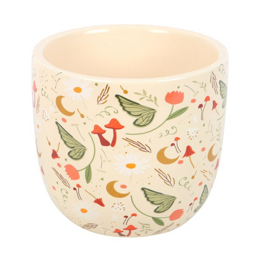 Fairy Folklore Print Plant Pot