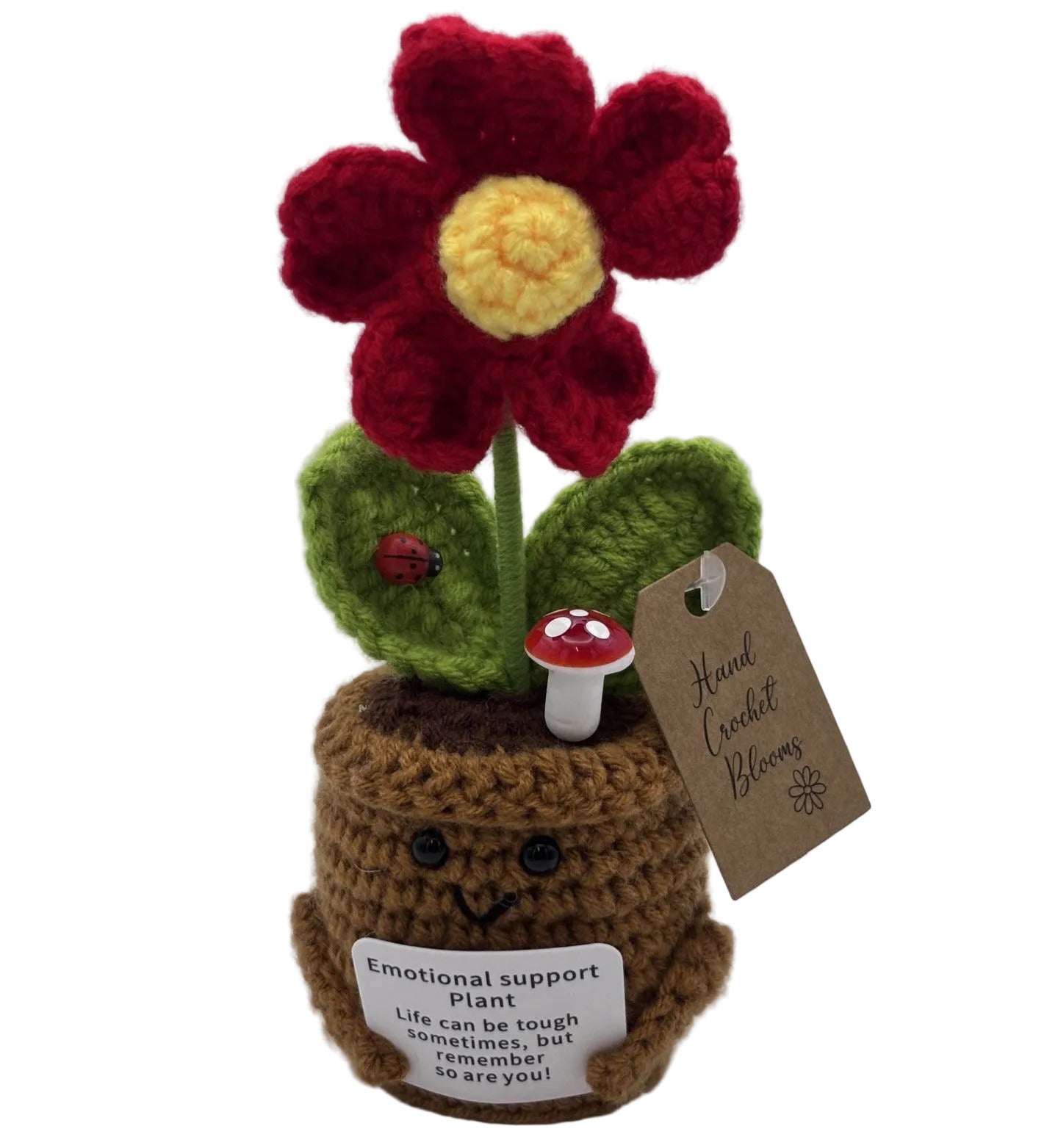 Crochet Blooms Smiley Pot - Periwinkle