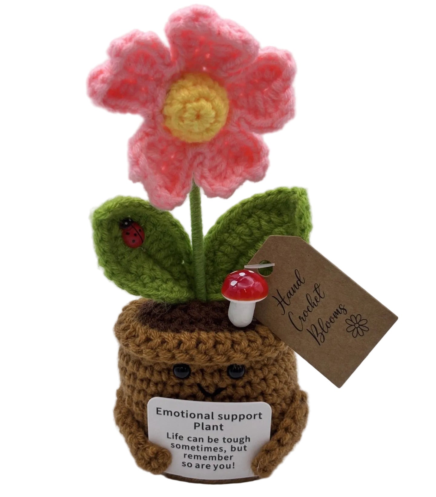 Crochet Blooms Smiley Pot - Periwinkle