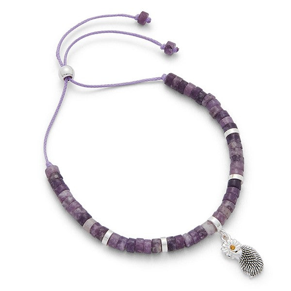 Fox Under The Moon Silver Plated Friendship Bracelet - You're Loved
