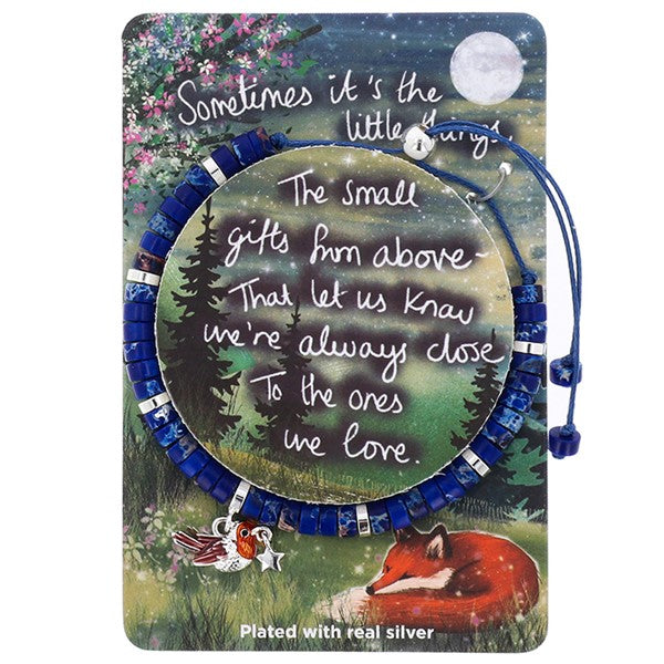 Fox Under The Moon Silver Plated Friendship Bracelet - Little Things