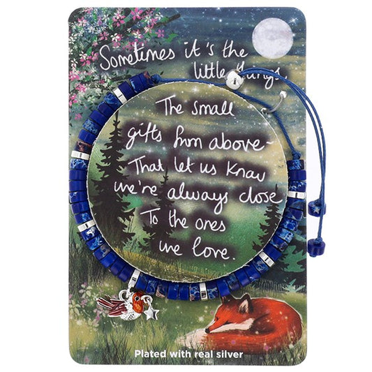 Fox Under The Moon Silver Plated Friendship Bracelet - Little Things