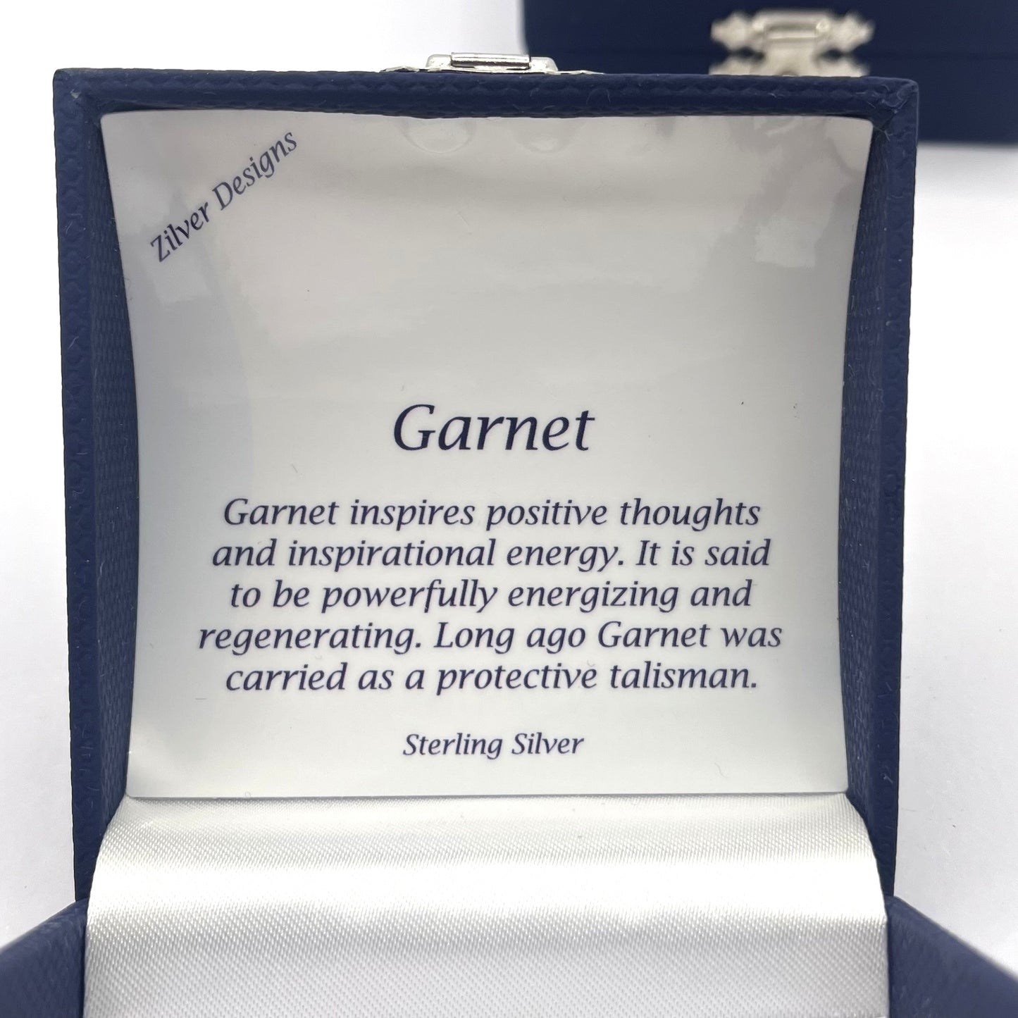 Sterling Silver Garnet Boho Necklace