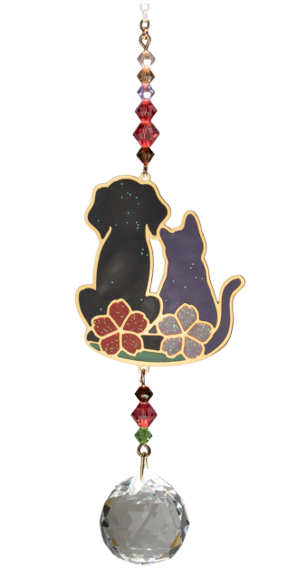 Crystal Dreams - Kitty, Puppy & Leaf - Multicolour