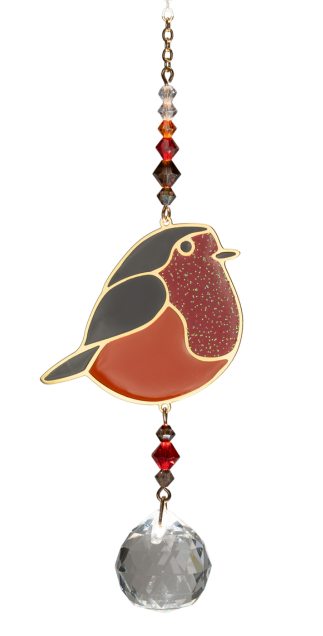 Crystal Dreams - Cute Robin - Russet Red
