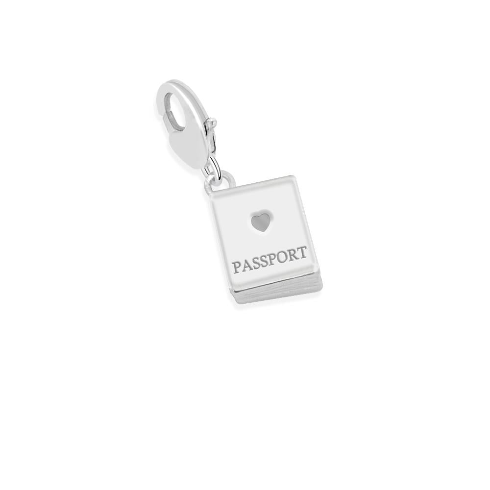 Silver Plated Charm - Passport