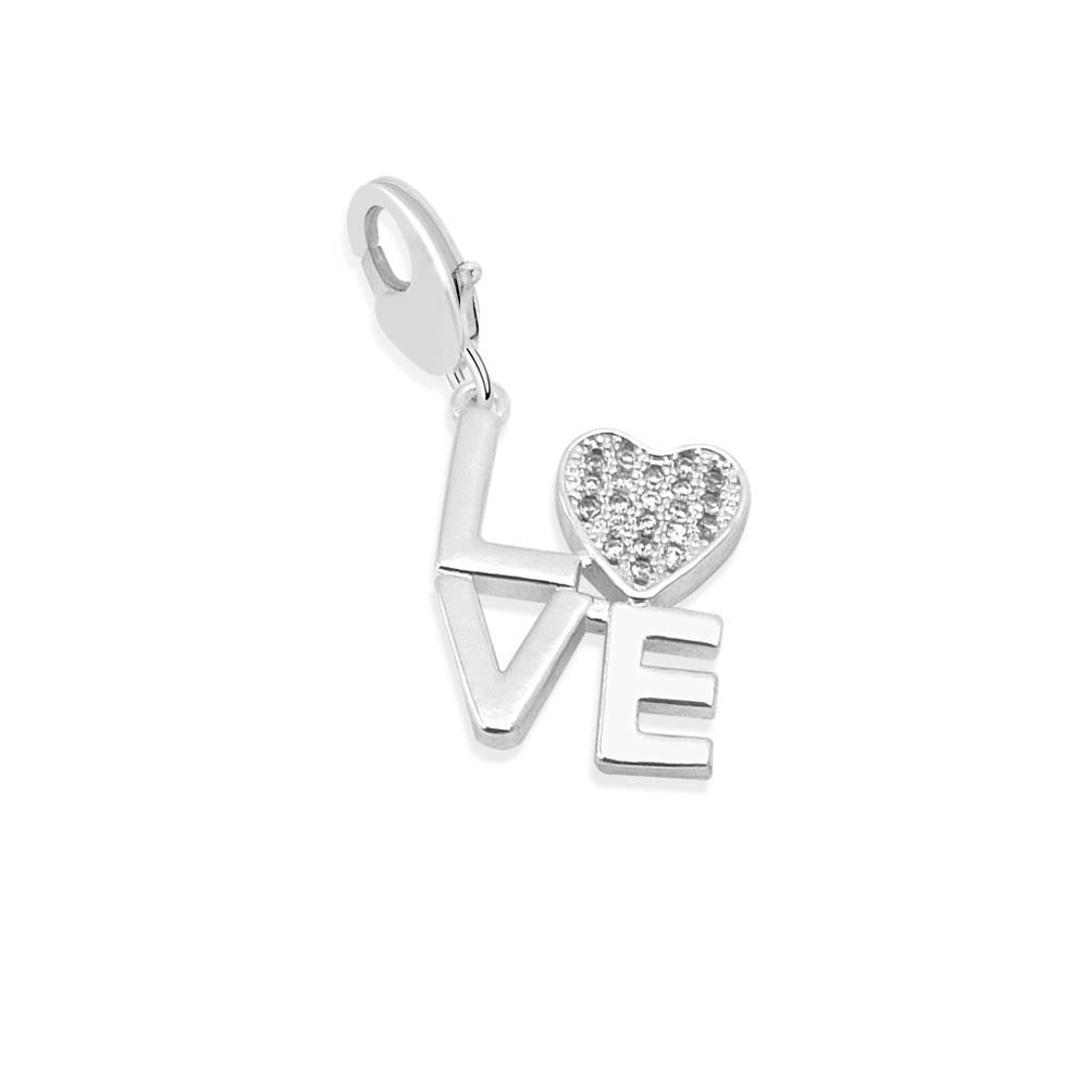 Silver Plated Charm - Love