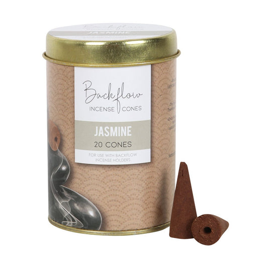 Jasmine Backflow Incense Cones Tin