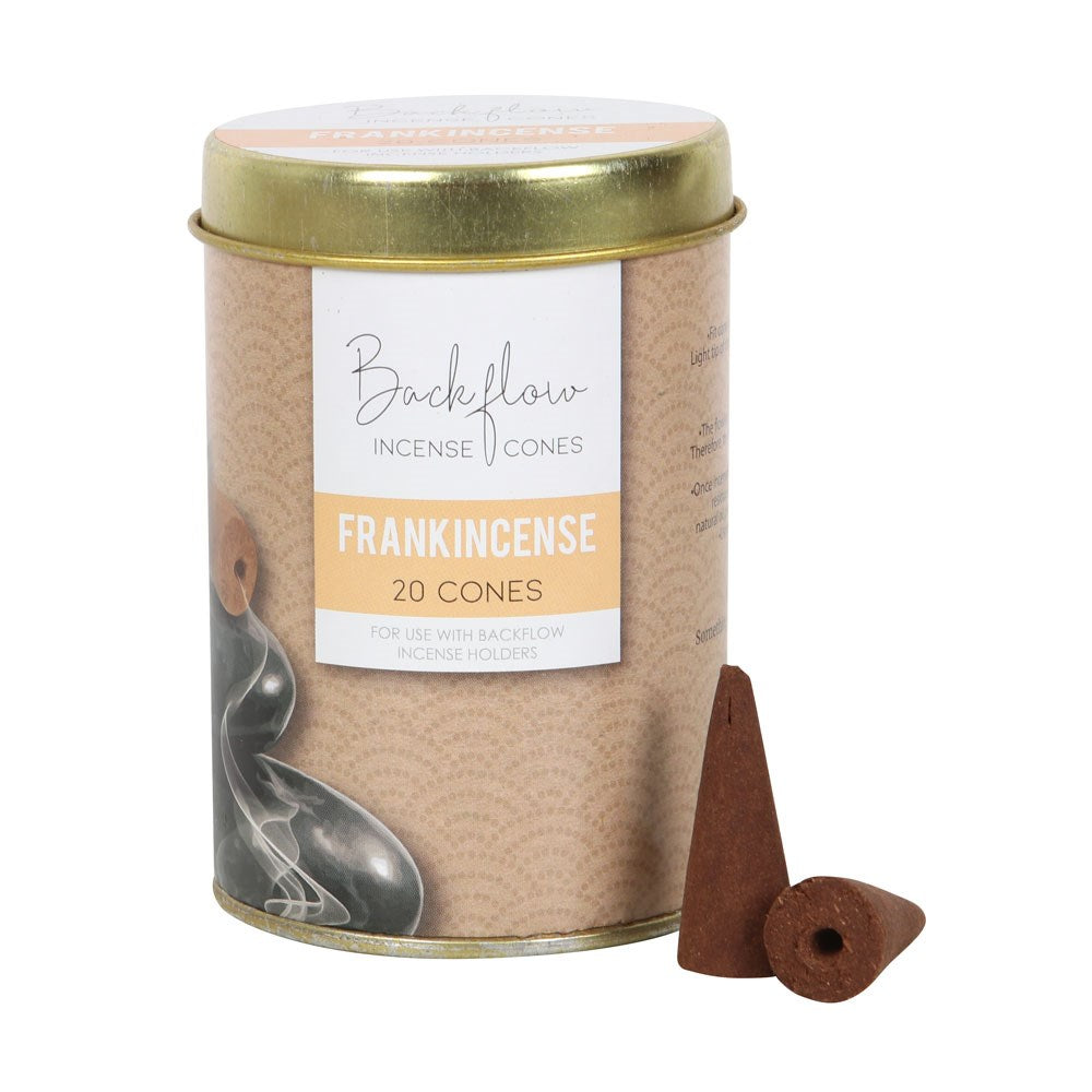 Francincense Backflow Incense Cones Tin