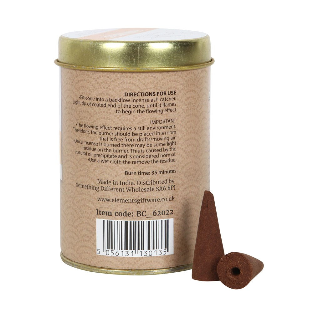 Francincense Backflow Incense Cones Tin
