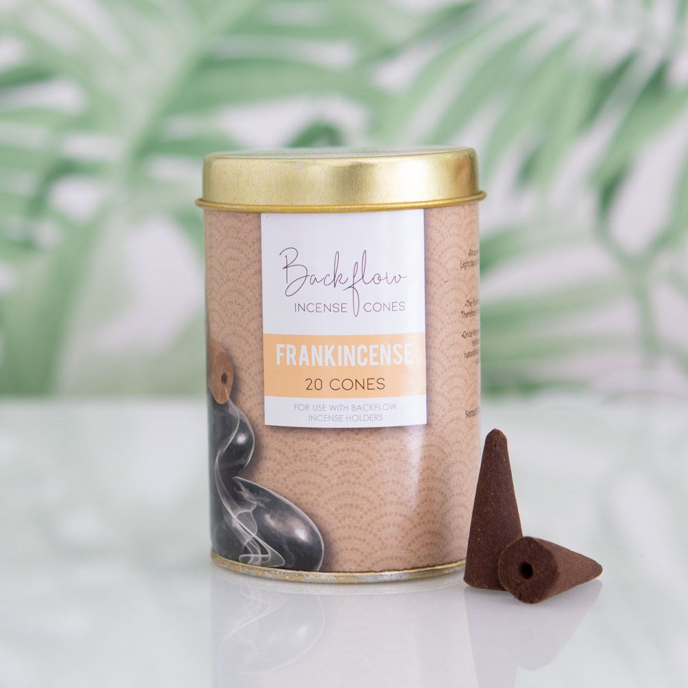 Francincense Backflow Incense Cones Tin