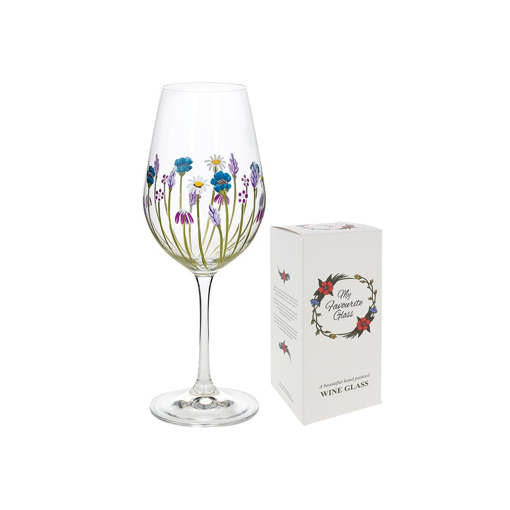 My Favourite Glass - Lavender Meadow Wine Glass