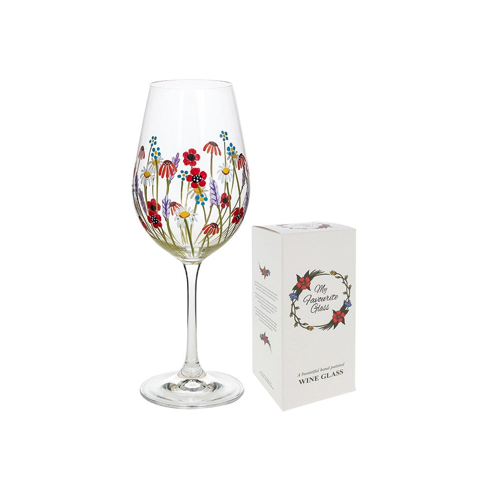 My Favourite Glass - Poppy Meadow Wine Glass