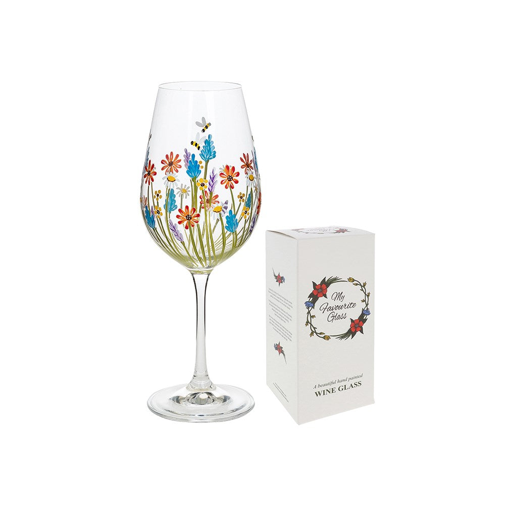 My Favourite Glass - Daisy Meadow Wine Glass