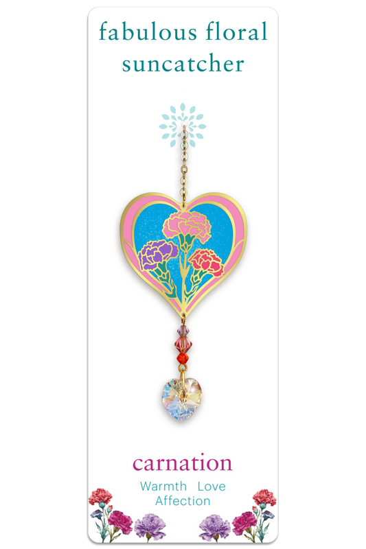 Fabulous Floral Suncatcher - Carnation