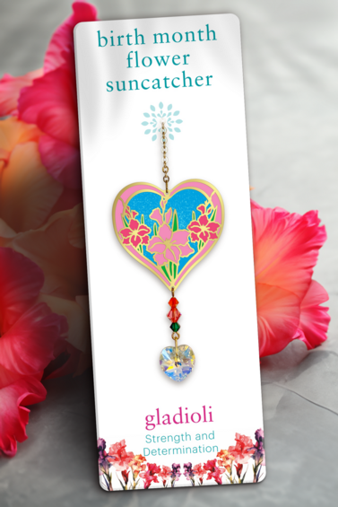 Birthmonth Flower Suncatcher - Gladioli - August
