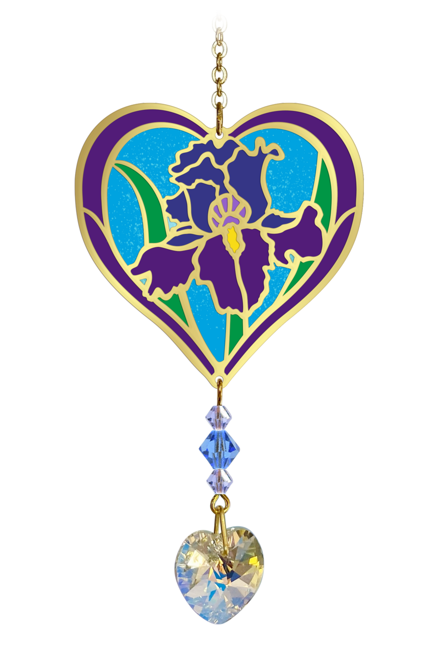 Fabulous Floral Suncatcher - Iris