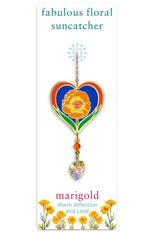 Fabulous Floral Suncatcher - Marigold