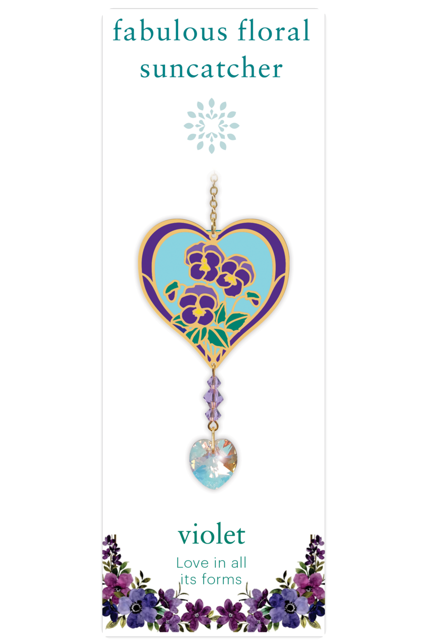 Fabulous Floral Suncatcher - Violet