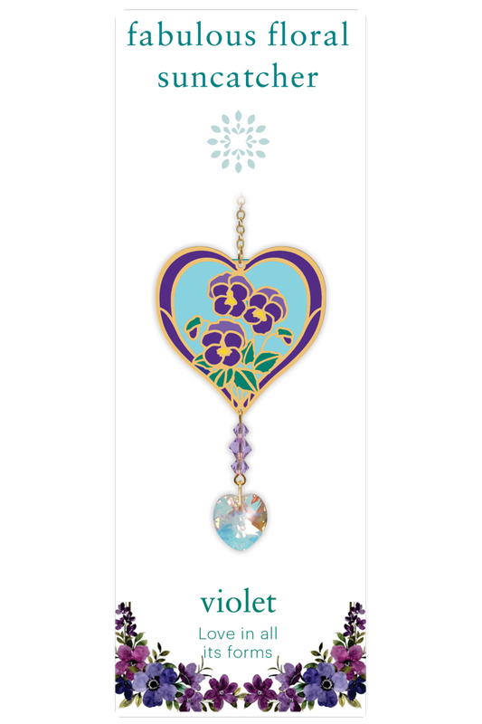 Fabulous Floral Suncatcher - Violet