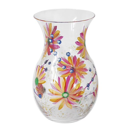 Hand Painted Vase - Summer Daisies