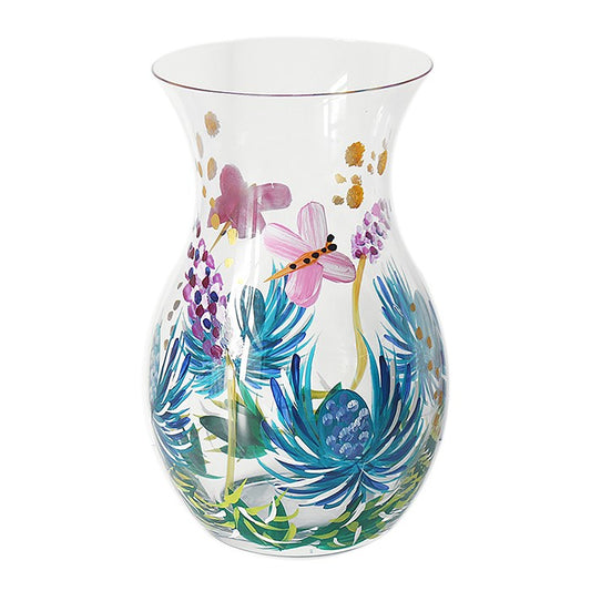 Hand Painted Vase - Thistles