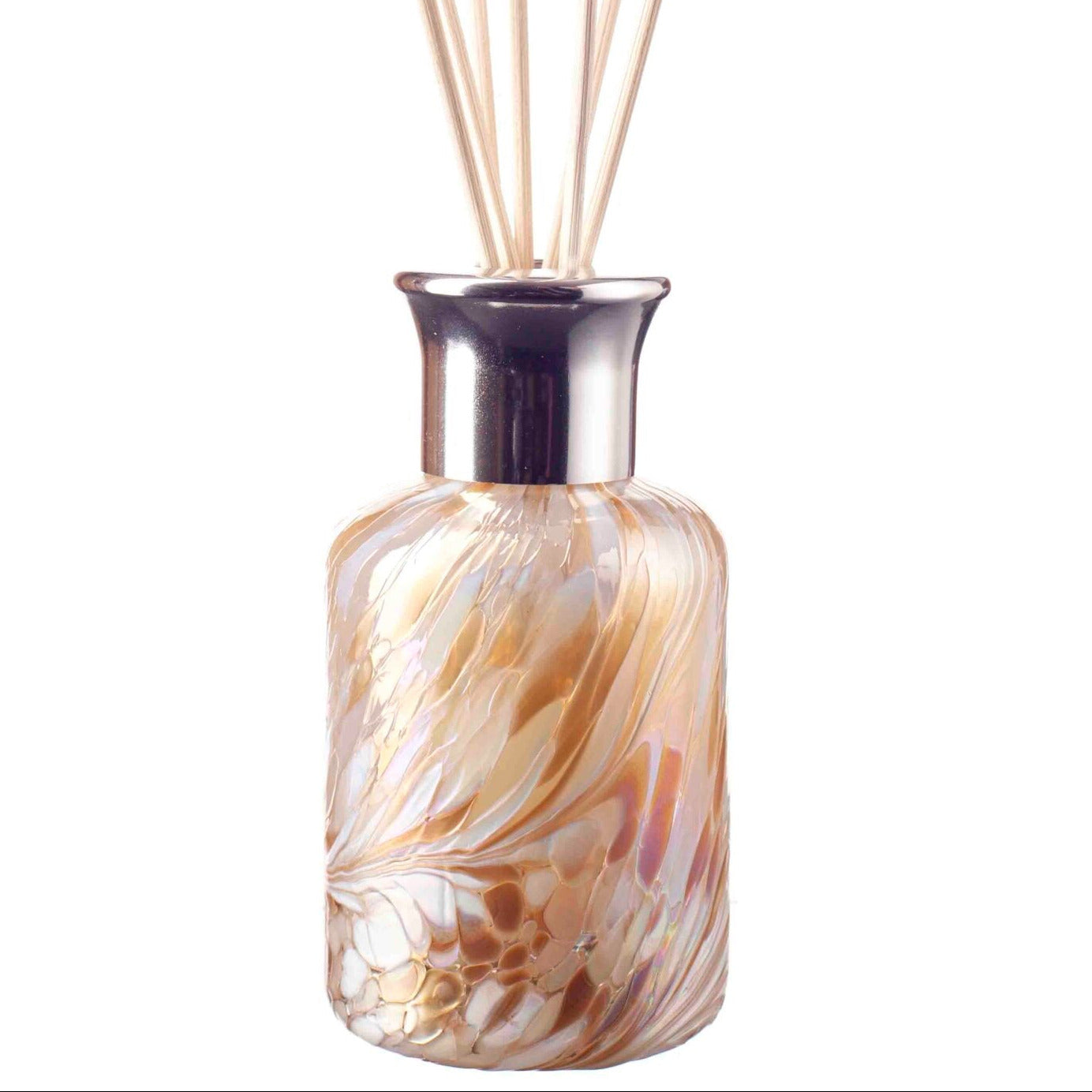 Glass Cylinder Reed Diffuser - Champagne & White