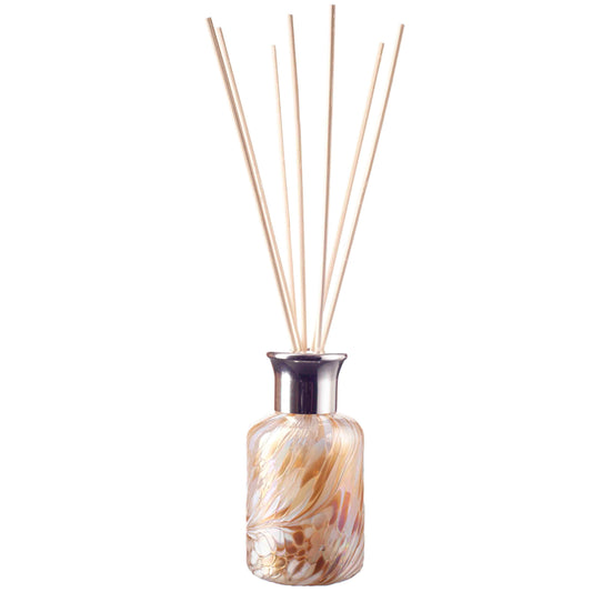 Glass Cylinder Reed Diffuser - Champagne & White