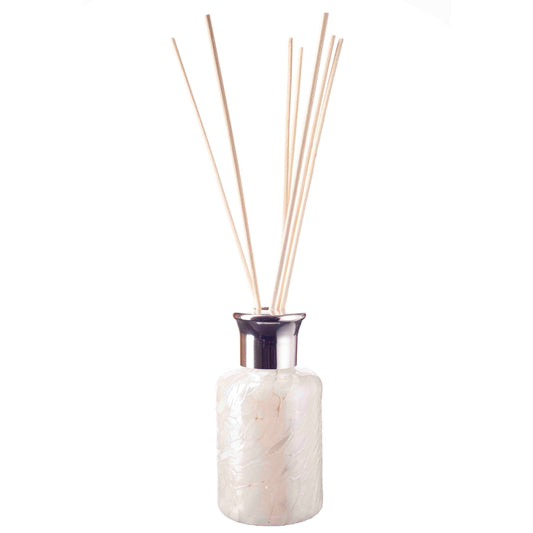 Glass Cylinder Reed Diffuser - Pearl White
