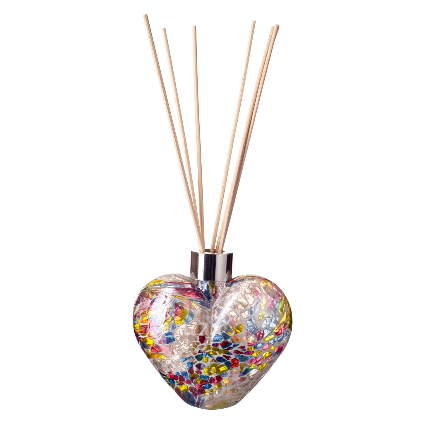 Glass Heart Reed Diffuser - Multi Colour Frost