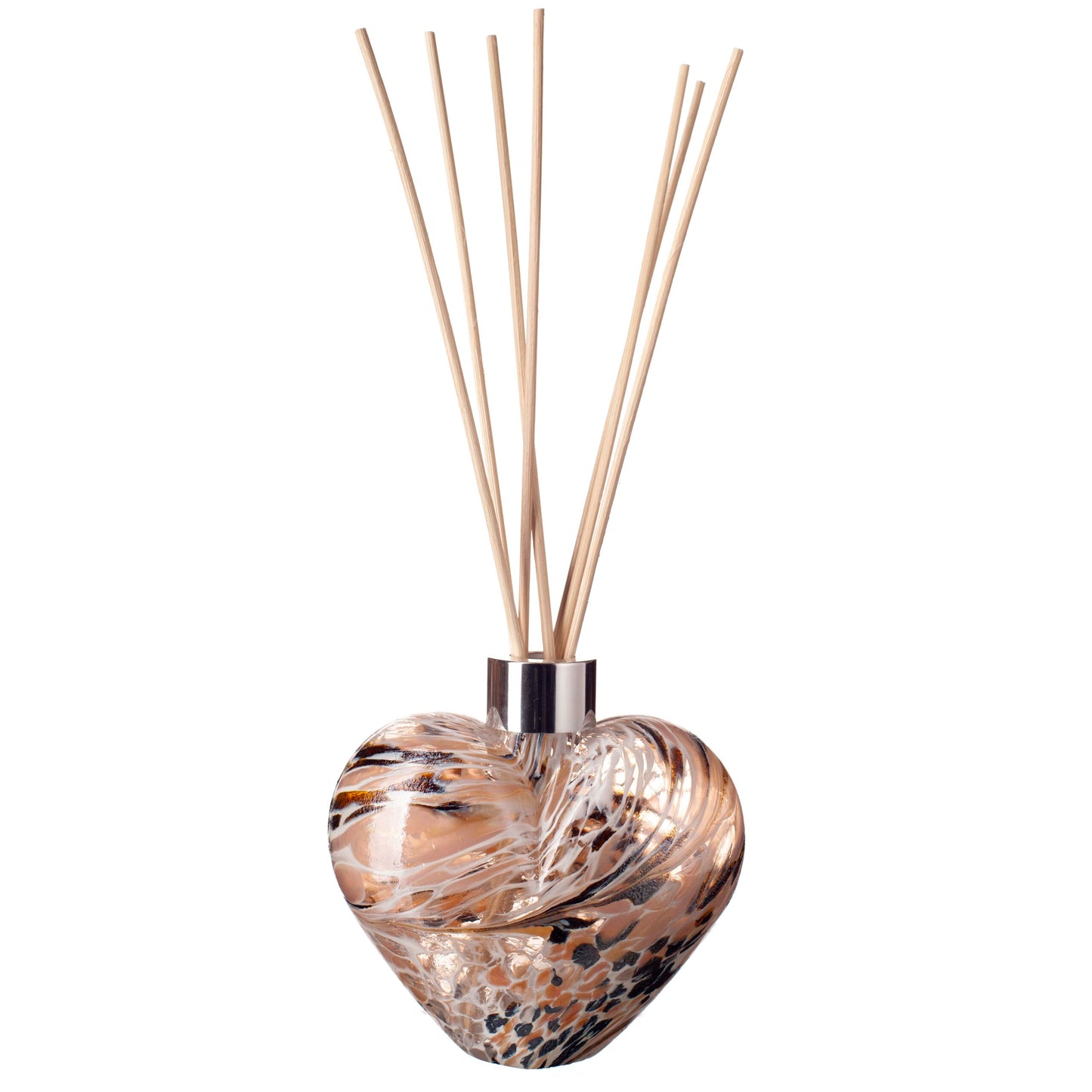 Glass Heart Reed Diffuser - White, Nude & Gold Frost
