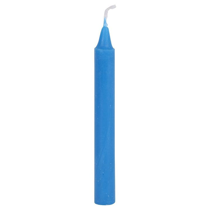 Set of 12 Blue 'Wisdom' Spell Candles