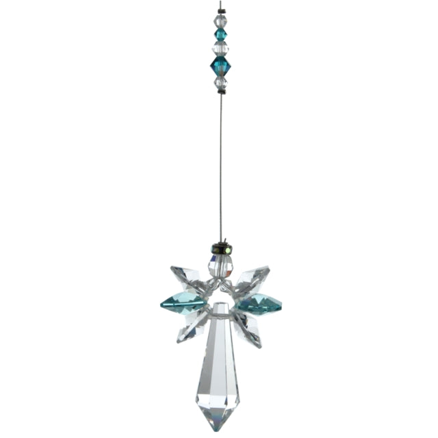 Large Guardian Angel - Blue Zircon - December