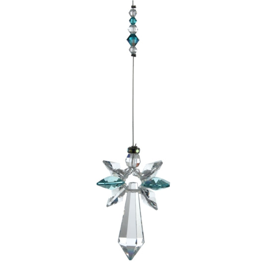 Large Guardian Angel - Blue Zircon - December