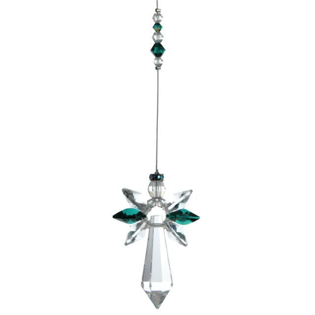 Large Guardian Angel - Emerald - May