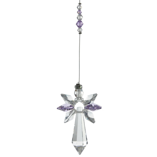 Large Guardian Angel - Light Amethyst - June