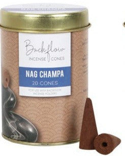 Nag Champa Backflow Incense Cones Tin