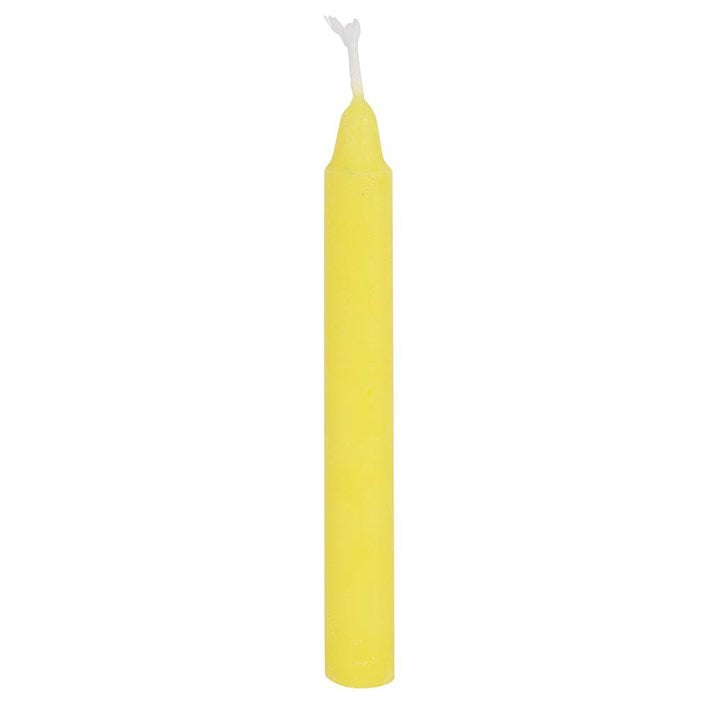 Set of 12 Yellow 'Success' Spell Candles